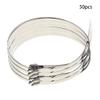 MroMax Stainless Steel Cable Tie, 23.62" x 0.18" Stainless Steel Self-Locking Zip Ties, 343 Stainless Steel Multi-purpose Tie for Metal Exhaust,50Pcs view 2