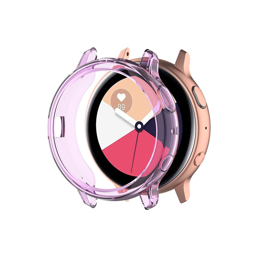 DKEnjoy Soft TPU Protector Shock-Proof Ultra Slim Cover Accessories Case Protection Shell for Samsung Galaxy Watch Active 2 40MM Smartwatch (Purple)