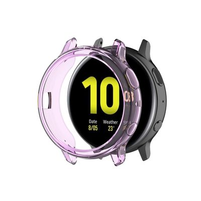 DKEnjoy Soft TPU Protector Shock-Proof Ultra Slim Cover Accessories Case Protection Shell for Samsung Galaxy Watch Active 2 44MM Smartwatch (Purple)