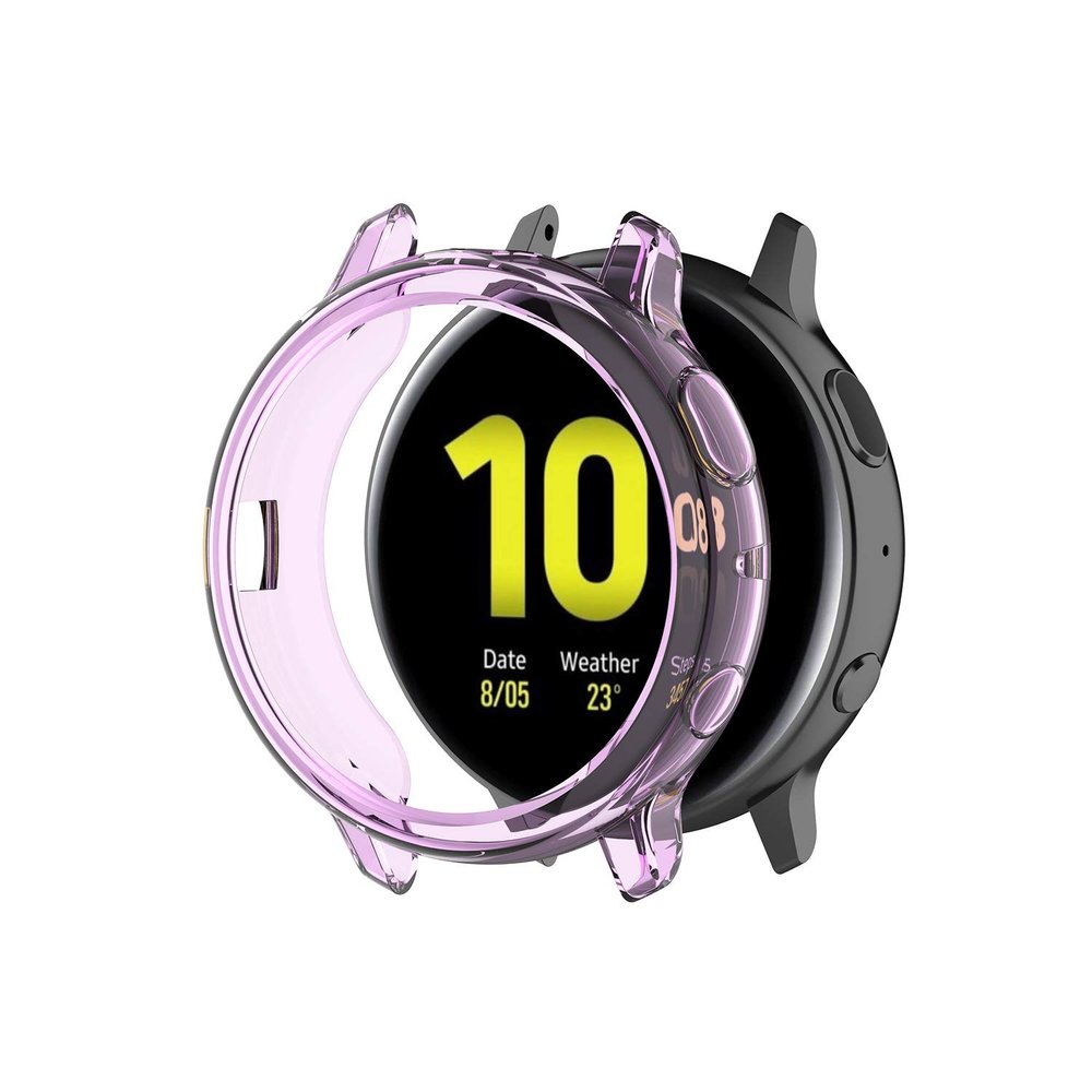 DKEnjoy Soft TPU Protector Shock-Proof Ultra Slim Cover Accessories Case Protection Shell for Samsung Galaxy Watch Active 2 44MM Smartwatch (Purple)