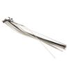 MroMax Stainless Steel Cable Tie, 13.78" x 0.18" Stainless Steel Self-Locking Zip Ties, 326 Stainless Steel Multi-purpose Tie for Metal Exhaust,50Pcs view 1