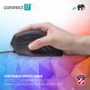 CONNECT IT Wired Ergonomic Mouse DPI 1600, 6 Buttons, Prevention of Mouse Arm/Tennis Elbow, Especially Gentle on The Arms, PC Office Mouse, Ergonomic, Black view 2
