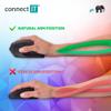 CONNECT IT Wired Ergonomic Mouse DPI 1600, 6 Buttons, Prevention of Mouse Arm/Tennis Elbow, Especially Gentle on The Arms, PC Office Mouse, Ergonomic, Black view 4
