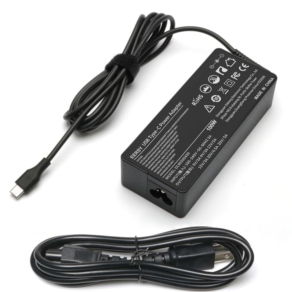 100W 90W USB C Type-C Charger for Lenovo Thinkpad Carbon x1 5th 6th Gen, GX20M33579 4X20M26268 IdeaPad 13" 720 P580 P500 Y400 Y500 Yoga 370 910 920 X280 X390 X395 Laptop Power AC Adapter