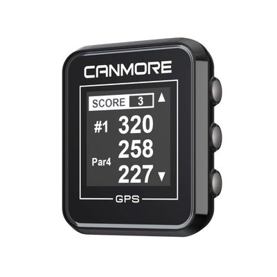 CANMORE H300 Handheld GPS Golf Device, Shot Distance Yardage Measuring, 41,000+ Free Worldwide Preloaded Courses, Golf Accessory for Golfers, Powerful Magnetic Clip for Golf Cart, Black
