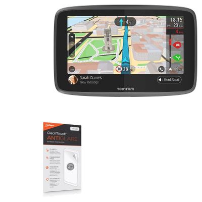 BoxWave Screen Protector Compatible with Tomtom GO 6200 - ClearTouch Anti-Glare (2-Pack), Anti-Fingerprint Matte Film Skin