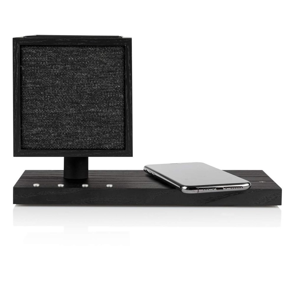Tivoli Audio Revive Bluetooth Speaker with Wireless Charging Pad and Lamp (Black)