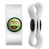 GRAPHICS & MORE Sesame Street Oscar The Grouch Face Headphone Earbud Cord Wrap - Charging Cable Manager - Wire Organizer Set of 2 - White view 1