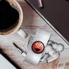 GRAPHICS & MORE Sesame Street Elmo Face Headphone Earbud Cord Wrap - Charging Cable Manager - Wire Organizer Set of 2 - White view 3