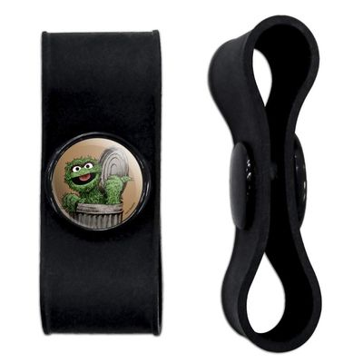 GRAPHICS & MORE Sesame Street Vintage Oscar The Grouch Headphone Earbud Cord Wrap - Charging Cable Manager - Wire Organizer Set of 2 - White