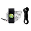 GRAPHICS & MORE Sesame Street Oscar The Grouch Distressed Headphone Earbud Cord Wrap - Charging Cable Manager - Wire Organizer Set of 2 - Black view 2