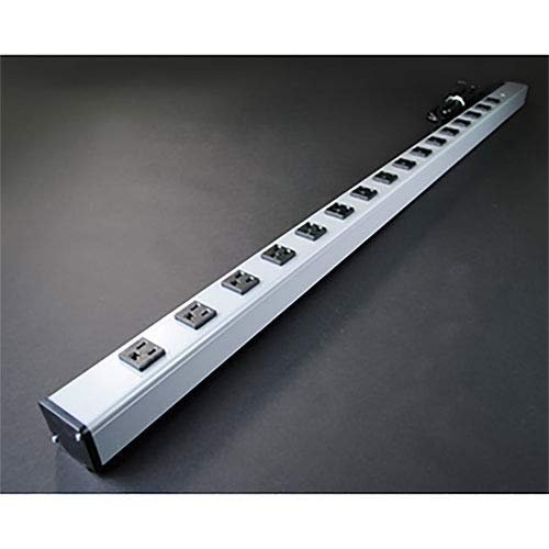 Multi-Outlet Power Unit, 125V, 15A, 48" L, 16 Outlets, 6' Cord