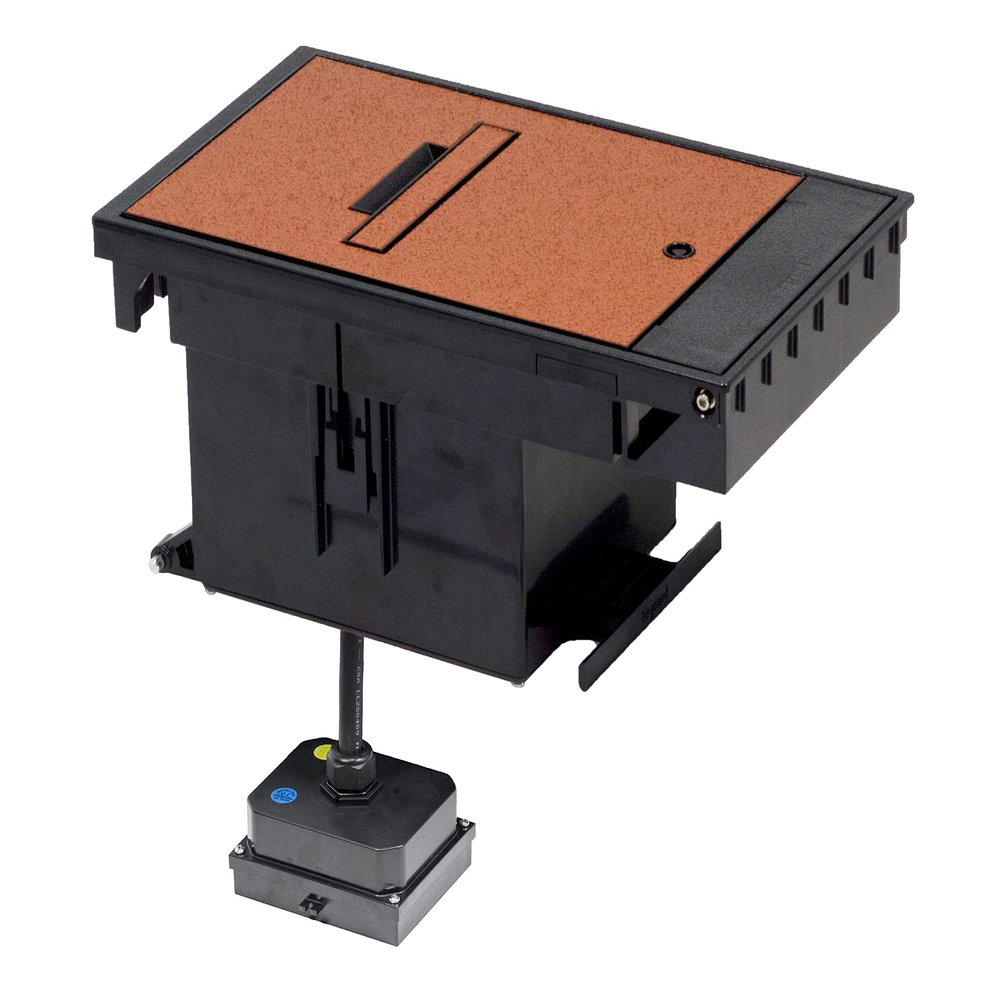 Legrand Wiremold XB814C520BN 2-Gang Outdoor Weatherproof Ground Box Assembly, 20 Amp Duplex Receptacles, Brown (1 Pack)
