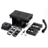 Legrand Wiremold XB814CLVBK 2-Gang Outdoor Weatherproof Ground Box Assembly, Low Voltage for Communication and A/V, Black (1 Pack) view 1