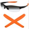 Mryok Replacement Earsocks for Oakley Commit Square(SQ) OO9086 Sunglasses - Orange view 1