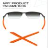 Mryok Replacement Earsocks for Oakley Commit Square(SQ) OO9086 Sunglasses - Orange view 2