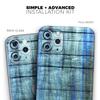 Blue and Green Tye-Dyed Wood 2 - DesignSkinz Protective Vinyl Decal Wrap Skin Cover Compatible with The Apple iPhone 11 Pro Max (Full-Body, Screen Trim & Back Glass Skin) view 2
