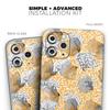 Karamfila Yellow & Gray Floral V6 - DesignSkinz Protective Vinyl Decal Wrap Skin Cover Compatible with The Apple iPhone 11 Pro Max (Full-Body, Screen Trim & Back Glass Skin) view 2