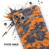 Bright Orange and Gray Digital Camouflage - DesignSkinz Protective Vinyl Decal Wrap Skin Cover Compatible with the Apple iPhone 11 Pro Max (Full-Body, Screen Trim & Back Glass Skin) view 3