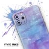 Blotted Purple 896 Absorbed Watercolor Texture - DesignSkinz Protective Vinyl Decal Wrap Skin Cover Compatible with The Apple iPhone 11 Pro Max (Full-Body, Screen Trim & Back Glass Skin) view 3