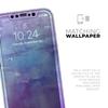 Blotted Purple 896 Absorbed Watercolor Texture - DesignSkinz Protective Vinyl Decal Wrap Skin Cover Compatible with The Apple iPhone 11 Pro Max (Full-Body, Screen Trim & Back Glass Skin) view 4
