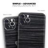 Black Wood Texture - DesignSkinz Protective Vinyl Decal Wrap Skin Cover Compatible with The Apple iPhone 11 Pro Max (Full-Body, Screen Trim & Back Glass Skin) view 2