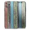 Chipped Pastel Paint on Wood - DesignSkinz Protective Vinyl Decal Wrap Skin Cover Compatible with The Apple iPhone 11 Pro Max (Full-Body, Screen Trim & Back Glass Skin) view 1
