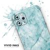 Cracked Turquise Marble Surface - DesignSkinz Protective Vinyl Decal Wrap Skin Cover Compatible with The Apple iPhone 11 Pro Max (Full-Body, Screen Trim & Back Glass Skin) view 3