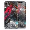 Abstract Grungy Oil Mess - DesignSkinz Protective Vinyl Decal Wrap Skin Cover Compatible with The Apple iPhone 11 Pro Max (Full-Body, Screen Trim & Back Glass Skin) view 1