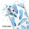 Blue Watercolor Feather Pattern - DesignSkinz Protective Vinyl Decal Wrap Skin Cover Compatible with The Apple iPhone 11 Pro Max (Full-Body, Screen Trim & Back Glass Skin) view 3
