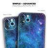 Azure Nebula - DesignSkinz Protective Vinyl Decal Wrap Skin Cover Compatible with the Apple iPhone 11 Pro Max (Full-Body, Screen Trim & Back Glass Skin) view 2