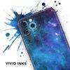 Azure Nebula - DesignSkinz Protective Vinyl Decal Wrap Skin Cover Compatible with the Apple iPhone 11 Pro Max (Full-Body, Screen Trim & Back Glass Skin) view 3