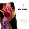Liquid Abstract Paint V80 - DesignSkinz Protective Vinyl Decal Wrap Skin Cover Compatible with The Apple iPhone 11 Pro Max (Full-Body, Screen Trim & Back Glass Skin) view 4