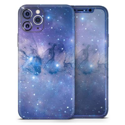 Blue & Purple Mixed Universe - DesignSkinz Protective Vinyl Decal Wrap Skin Cover Compatible with The Apple iPhone 11 Pro Max (Full-Body, Screen Trim & Back Glass Skin)