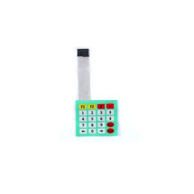 Taidacent 10 pcs Membrane Switch Keypad Button Module 1/2/3/4 Button IOT Button MCU Expansion Control Keyboard (4x5 Matrix Keyboard)