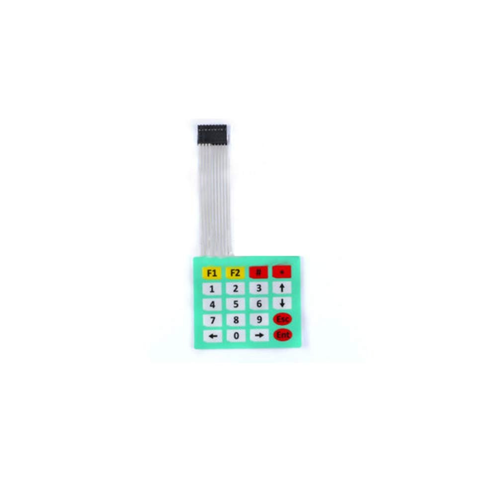 Taidacent 10 pcs Membrane Switch Keypad Button Module 1/2/3/4 Button IOT Button MCU Expansion Control Keyboard (4x5 Matrix Keyboard)