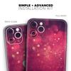 Dark Pink Shimmering Orbs of Light - DesignSkinz Protective Vinyl Decal Wrap Skin Cover Compatible with The Apple iPhone 11 Pro Max (Full-Body, Screen Trim & Back Glass Skin) view 2