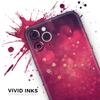 Dark Pink Shimmering Orbs of Light - DesignSkinz Protective Vinyl Decal Wrap Skin Cover Compatible with The Apple iPhone 11 Pro Max (Full-Body, Screen Trim & Back Glass Skin) view 3