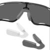 Replacement Nosepieces Nose Pads for Oakley Jaw-Breaker OO9290/Jaw-Breaker Asian Fit OO9270 Sunglass - Gray + White view 1