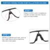 Replacement Nosepieces Nose Pads for Oakley Jaw-Breaker OO9290/Jaw-Breaker Asian Fit OO9270 Sunglass - Gray + White view 4