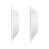 Abigail Square Matte White LED 36 in. Mirror view 4