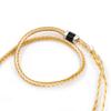 Linsoul Tripowin Zonie IEM Cable, 16 Core Silver Plated Earphone Upgraded Cords, 1.25m SPC in Ear Monitor Cable for 7hz Zero:2 Orchestra Lite Cadenza Hype4 Supermix4(2pin 0.78mm, 4.4mm)(Gold) view 3
