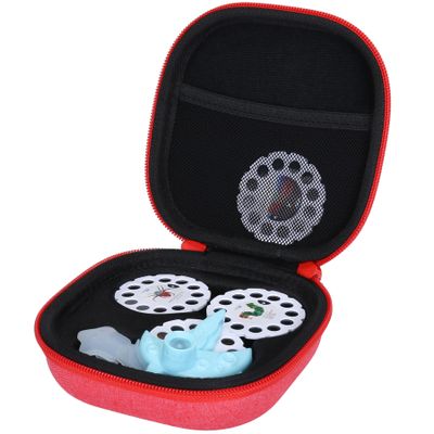 Aenllosi Hard Carrying Case Replacement for Moonlite Mini Projector Gift Pack fits upto 20 Storybook Reels,Storybook Projector Organizer(Only Case,Red)