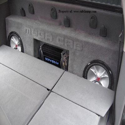 2012-2018 Ram Mega Cab Dual 12 Sub Box with Amp Space