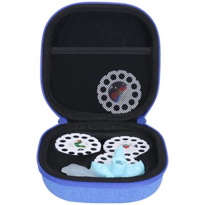 Aenllosi Hard Carrying Case Replacement for Moonlite Mini Projector Gift Pack fits upto 20 Storybook Reels,Storybook Projector Organizer(Only Case,Blue)