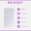 Single Sided Tape for Hair Extensions by Big Kizzy (72 tabs) - Extra Hold - Easy Install & Removal Replacement Tape for Thin, Fine Hair, 4cm x .8cm Tape for Extensions, Professional Extension Tape view 2