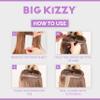 Single Sided Tape for Hair Extensions by Big Kizzy (72 tabs) - Extra Hold - Easy Install & Removal Replacement Tape for Thin, Fine Hair, 4cm x .8cm Tape for Extensions, Professional Extension Tape view 4
