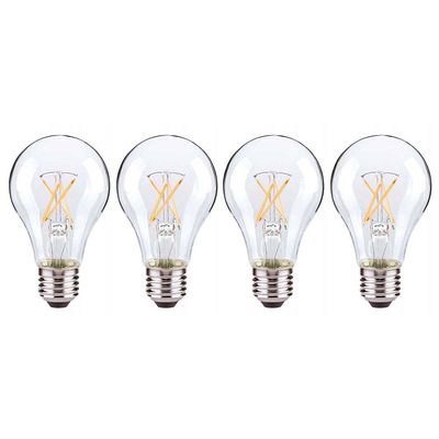 Satco S21713 Medium Bulb in Light Finish, 1 Count (Pack of 1), Clear