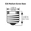 Satco S8573, 5 Watt, Frosted, 3000K, Medium Base, 120 Volt, A15 LED Bulb view 2