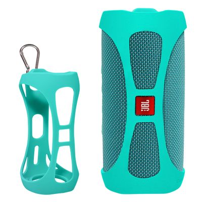 Alltravel Featured Silicon Sleeve for JBL FLIP 5 Waterproof Portable Bluetooth Speaker, More Protective and and Real Sound Design (Mint Green)